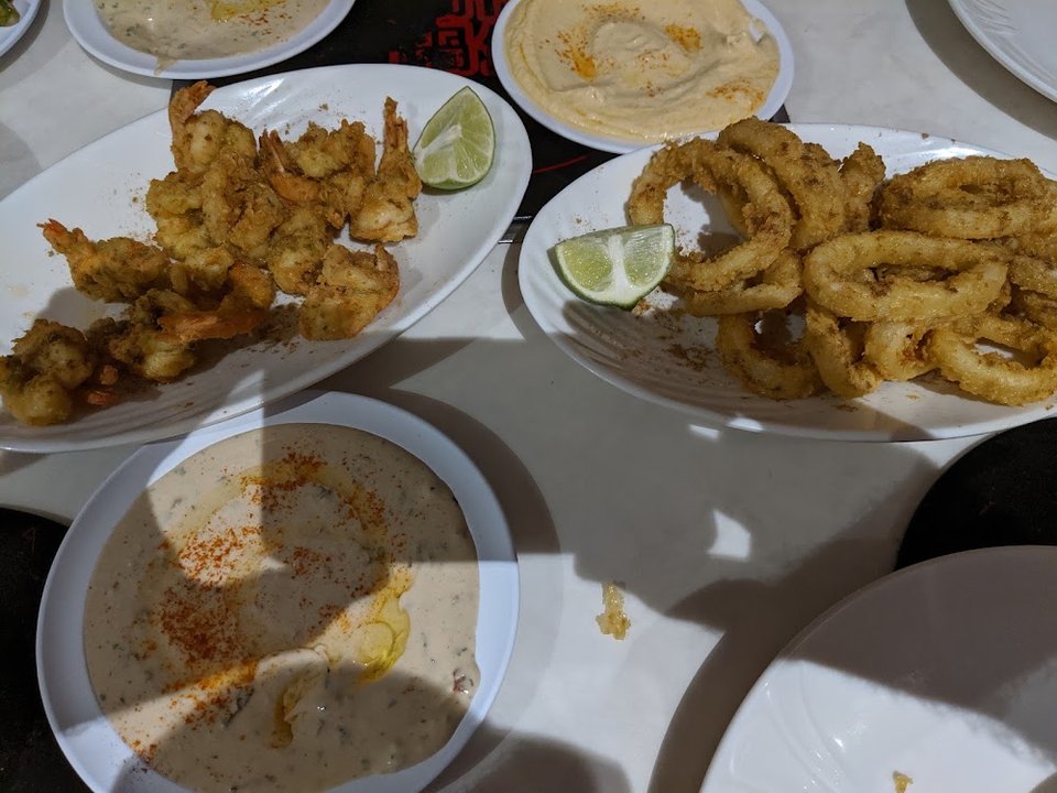Fried Shrimp and Fried Calamari